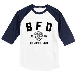 Buffalo Sabres Bfd Buffalo Fire Dept Ut Vivant Alii Est 1880 Baseball Sleeve Shirt