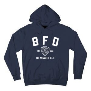 Buffalo Sabres Bfd Buffalo Fire Dept Ut Vivant Alii Est 1880 Tall Hoodie