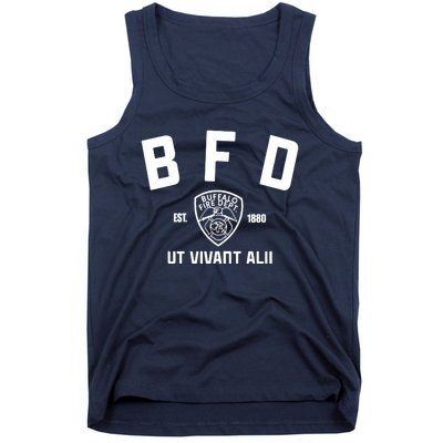 Buffalo Sabres Bfd Buffalo Fire Dept Ut Vivant Alii Est 1880 Tank Top