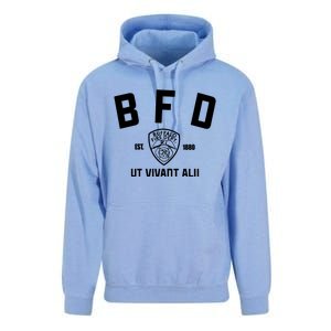 Buffalo Sabres Bfd Buffalo Fire Dept Ut Vivant Alii Est 1880 Unisex Surf Hoodie