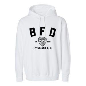 Buffalo Sabres Bfd Buffalo Fire Dept Ut Vivant Alii Est 1880 Garment-Dyed Fleece Hoodie