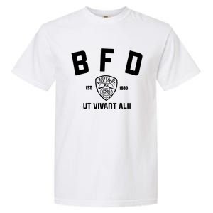 Buffalo Sabres Bfd Buffalo Fire Dept Ut Vivant Alii Est 1880 Garment-Dyed Heavyweight T-Shirt