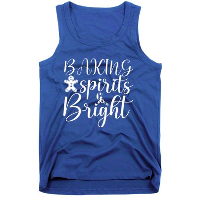 Baking Spirit Bright Gingerbread Cookie Christmas Cute Gift Tank Top