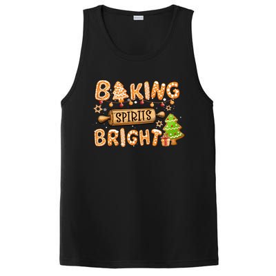 Baking Spirits Bright Chirstmas Cookie Gingerbread Holiday Great Gift PosiCharge Competitor Tank