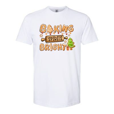 Baking Spirits Bright Chirstmas Cookie Gingerbread Holiday Great Gift Softstyle CVC T-Shirt