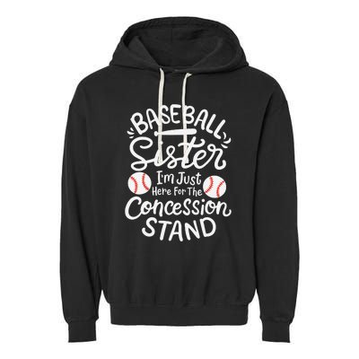 Baseball Sister Garment-Dyed Fleece Hoodie