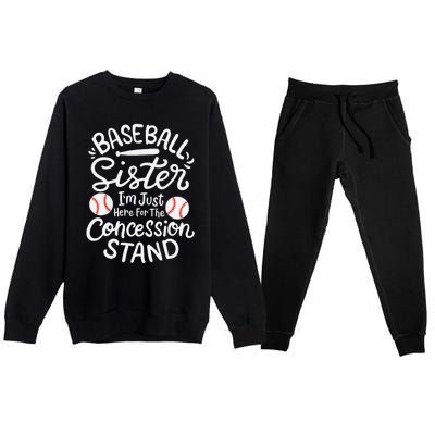 Baseball Sister Premium Crewneck Sweatsuit Set