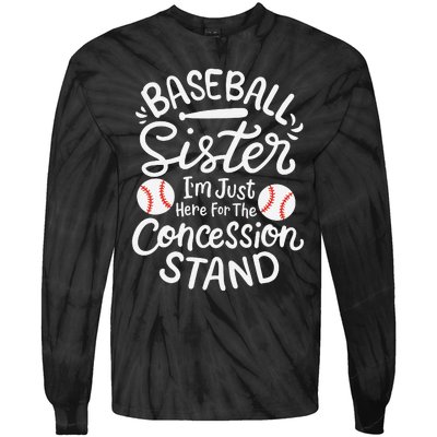 Baseball Sister Tie-Dye Long Sleeve Shirt