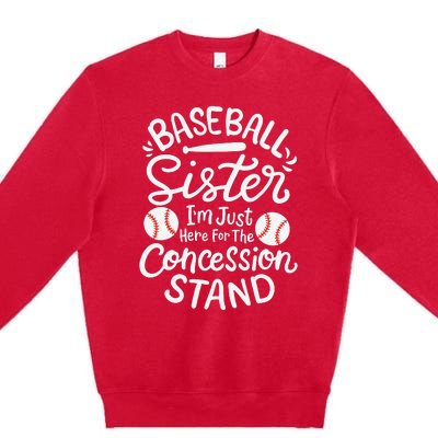 Baseball Sister Premium Crewneck Sweatshirt