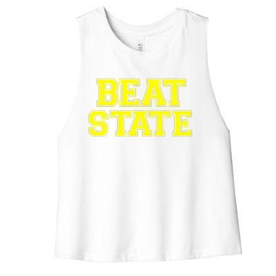 Beat State Women's Racerback Cropped Tank