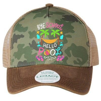 Bye School Beach Ball Hammock Legacy Tie Dye Trucker Hat