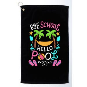 Bye School Beach Ball Hammock Platinum Collection Golf Towel