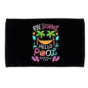 Bye School Beach Ball Hammock Microfiber Hand Towel