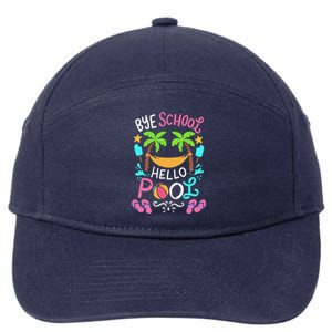 Bye School Beach Ball Hammock 7-Panel Snapback Hat