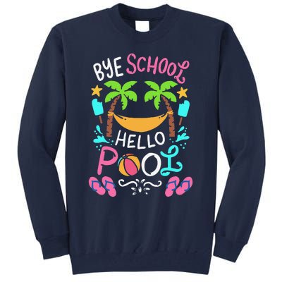 Bye School Beach Ball Hammock Tall Sweatshirt