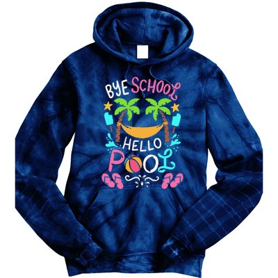 Bye School Beach Ball Hammock Tie Dye Hoodie