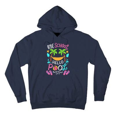 Bye School Beach Ball Hammock Tall Hoodie