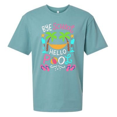 Bye School Beach Ball Hammock Sueded Cloud Jersey T-Shirt