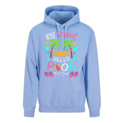 Bye School Beach Ball Hammock Unisex Surf Hoodie