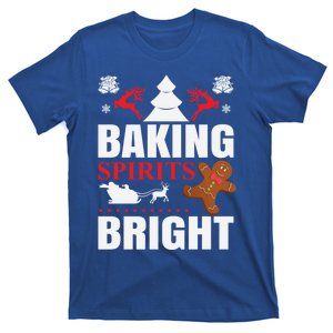 Baking Spirits Bright Gingerbread Illustration Gift T-Shirt