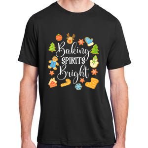 Baking Spirits Bright Xmas Party Christmas Gingerbread Lover Funny Gift Adult ChromaSoft Performance T-Shirt