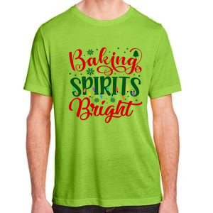 Baking Spirits Bright Christmas Funny Baker Family Xmas Gift Adult ChromaSoft Performance T-Shirt