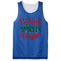 Baking Spirits Bright Christmas Funny Baker Family Xmas Gift Mesh Reversible Basketball Jersey Tank