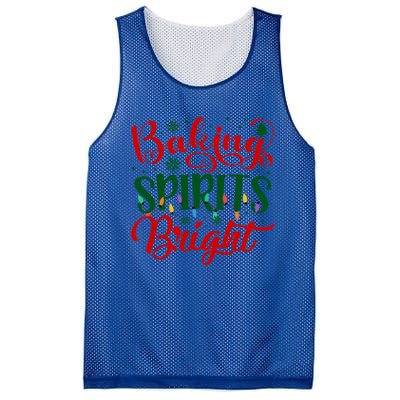 Baking Spirits Bright Christmas Funny Baker Family Xmas Gift Mesh Reversible Basketball Jersey Tank