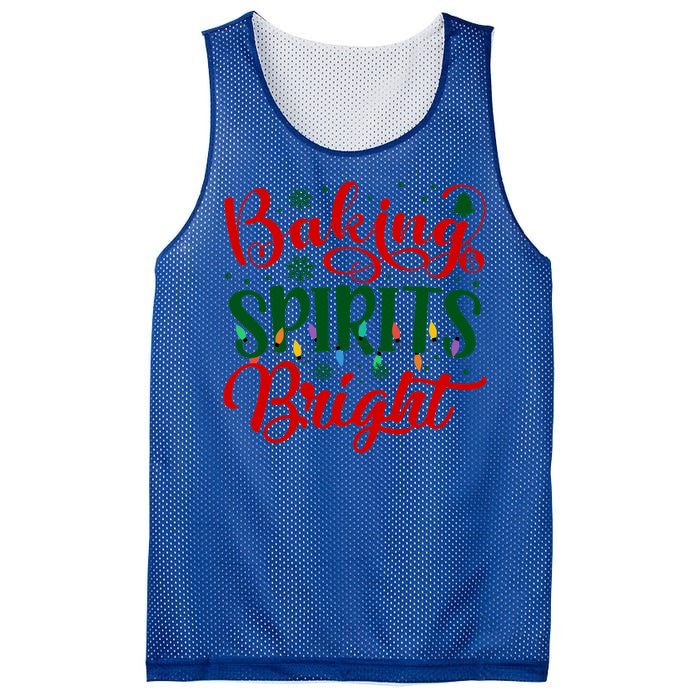 Baking Spirits Bright Christmas Funny Baker Family Xmas Gift Mesh Reversible Basketball Jersey Tank