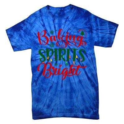 Baking Spirits Bright Christmas Funny Baker Family Xmas Gift Tie-Dye T-Shirt