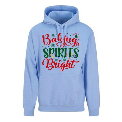 Baking Spirits Bright Christmas Funny Baker Family Xmas Gift Unisex Surf Hoodie