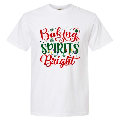 Baking Spirits Bright Christmas Funny Baker Family Xmas Gift Garment-Dyed Heavyweight T-Shirt