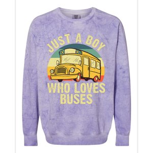 Best School Bus For Boy Kids Yellow Bus Lover Buses Colorblast Crewneck Sweatshirt