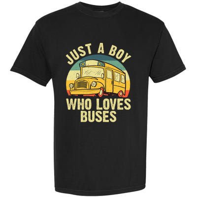 Best School Bus For Boy Kids Yellow Bus Lover Buses Garment-Dyed Heavyweight T-Shirt