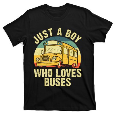 Best School Bus For Boy Kids Yellow Bus Lover Buses T-Shirt