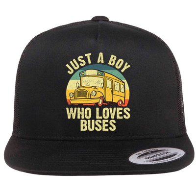 Best School Bus For Boy Kids Yellow Bus Lover Buses Flat Bill Trucker Hat