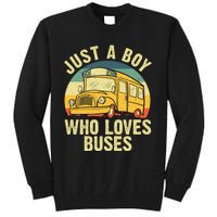 Best School Bus For Boy Kids Yellow Bus Lover Buses Tall Sweatshirt