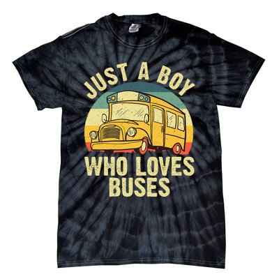 Best School Bus For Boy Kids Yellow Bus Lover Buses Tie-Dye T-Shirt