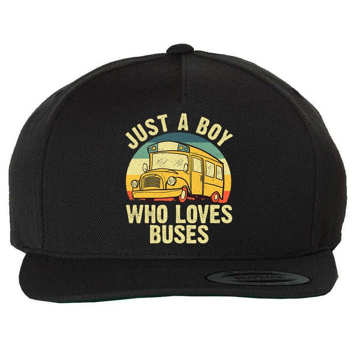 Best School Bus For Boy Kids Yellow Bus Lover Buses Wool Snapback Cap