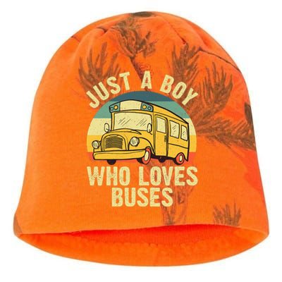 Best School Bus For Boy Kids Yellow Bus Lover Buses Kati - Camo Knit Beanie