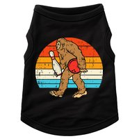 Bigfoot Sasquatch Bowling Retro Bowler Team Doggie Tank