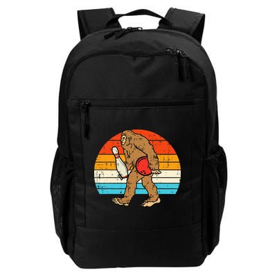 Bigfoot Sasquatch Bowling Retro Bowler Team Backpack