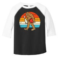 Bigfoot Sasquatch Bowling Retro Bowler Team Toddler Fine Jersey T-Shirt
