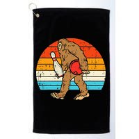Bigfoot Sasquatch Bowling Retro Bowler Team Golf Towel