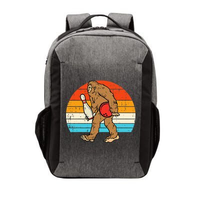 Bigfoot Sasquatch Bowling Retro Bowler Team Vector Backpack