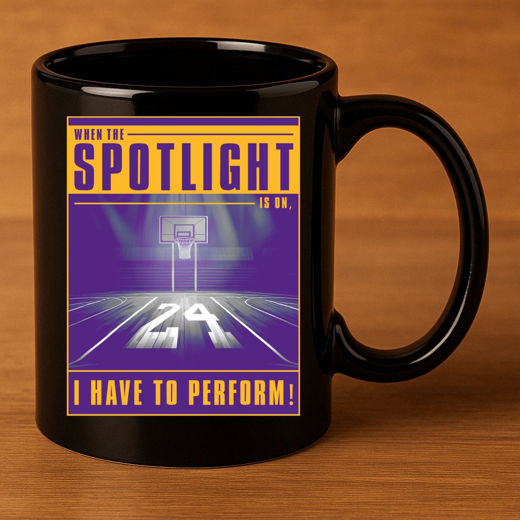 Basketball Spotlight 11oz C Handle Ceramic Mug