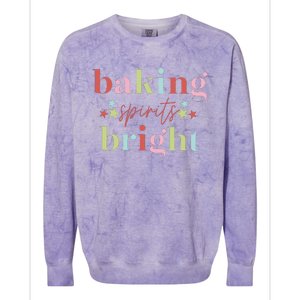 Baking Spirits Bright Christmas Baking Holiday Season Colorblast Crewneck Sweatshirt