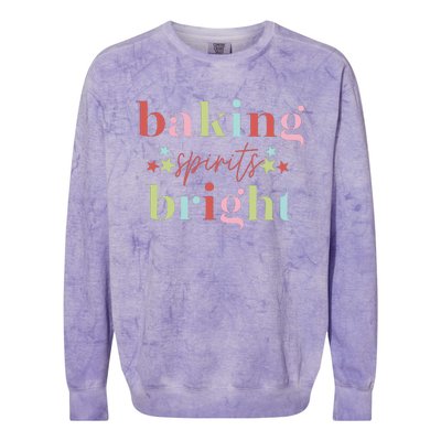 Baking Spirits Bright Christmas Baking Holiday Season Colorblast Crewneck Sweatshirt