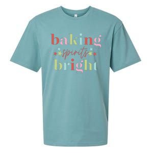 Baking Spirits Bright Christmas Baking Holiday Season Sueded Cloud Jersey T-Shirt