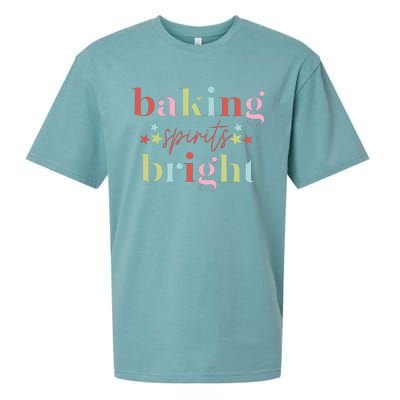 Baking Spirits Bright Christmas Baking Holiday Season Sueded Cloud Jersey T-Shirt